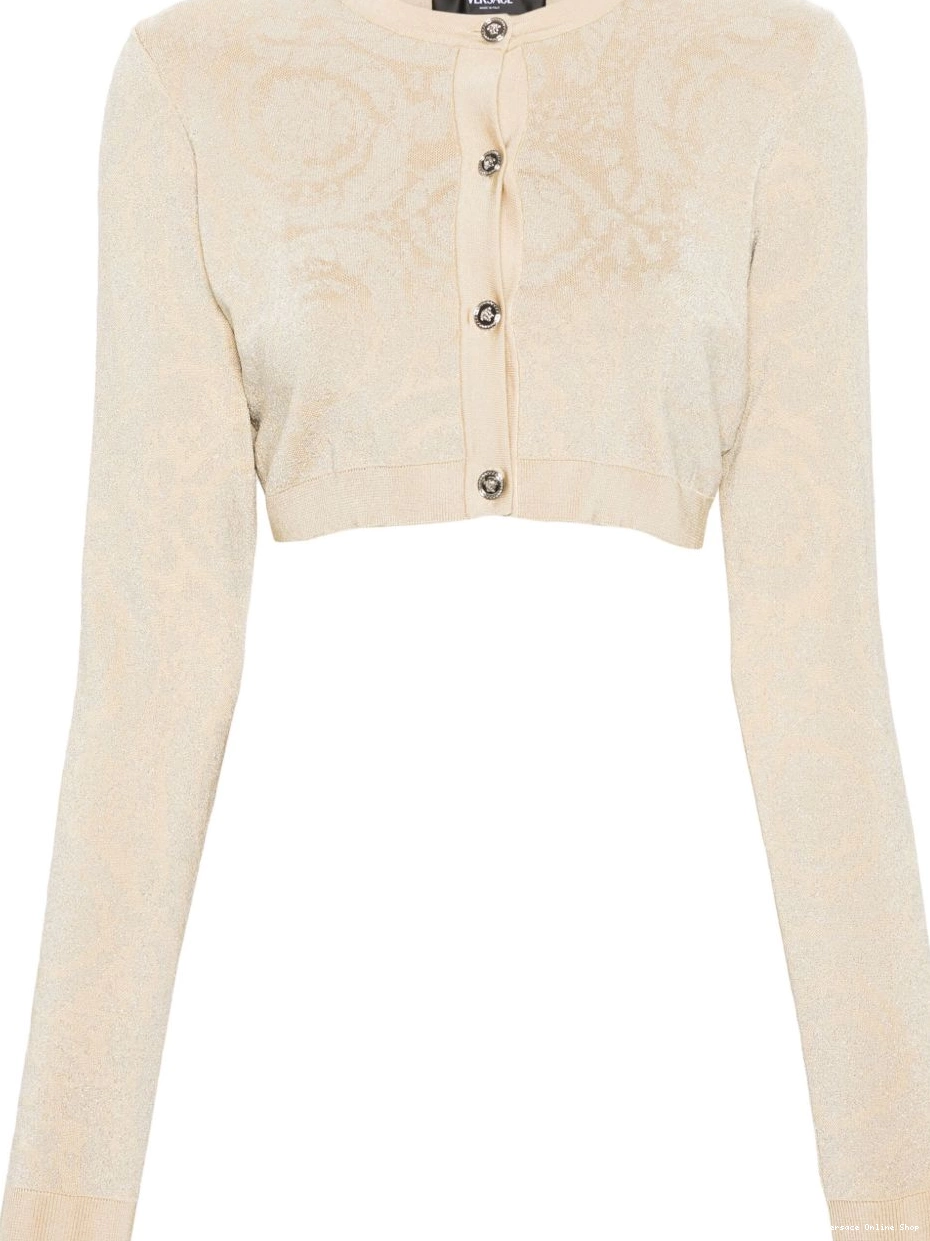 cropped cardigan lurex Women Barocco Versace 0501